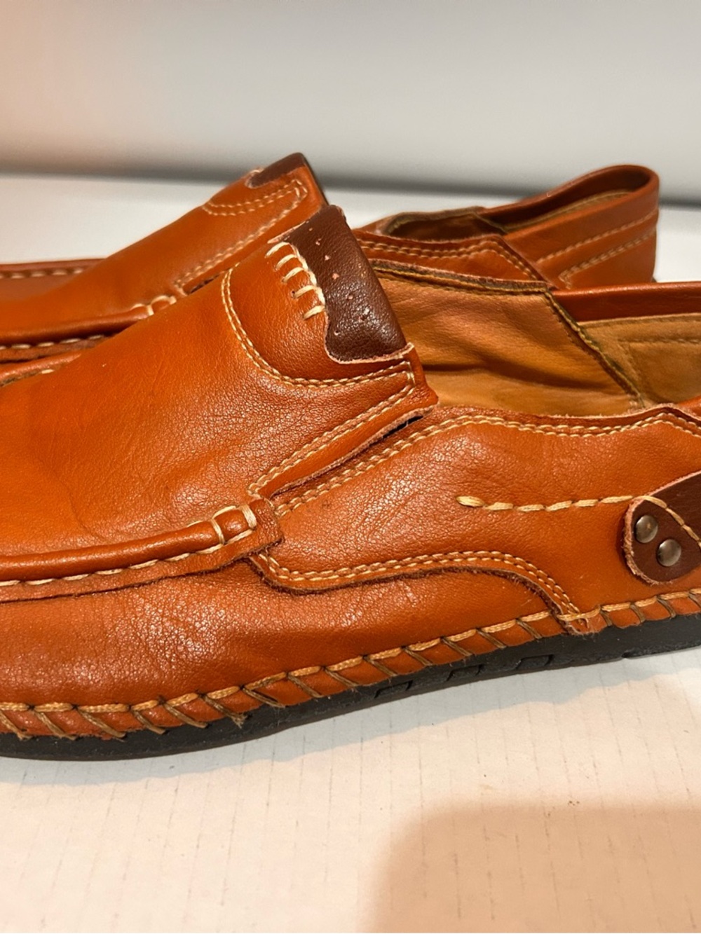 Leather Men’s Size 10 OOO Driving Slip On Loafers